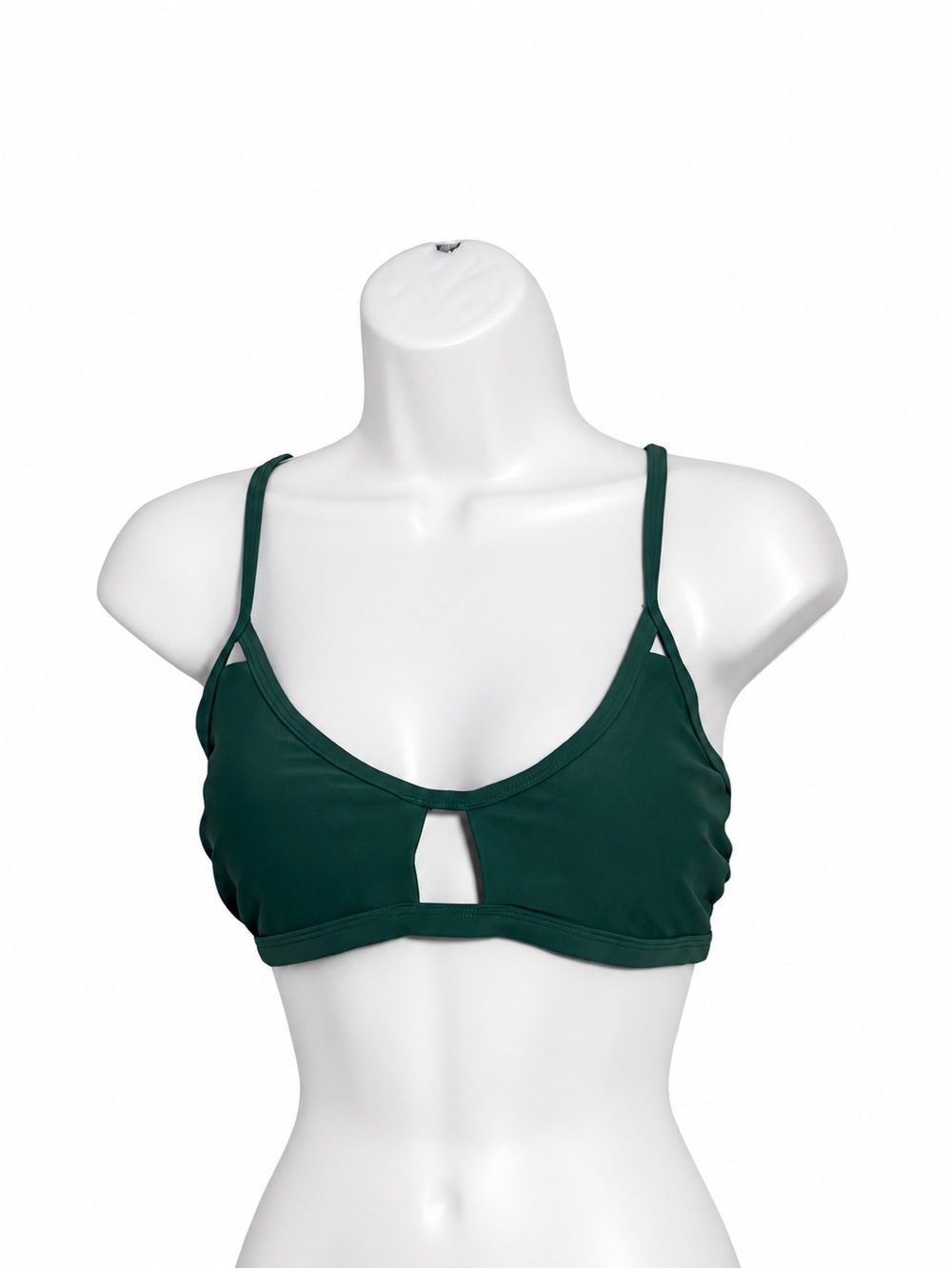Cupshe Deep Green Cutout Bikini Top
